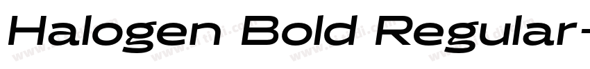 Halogen Bold Regular字体转换